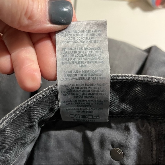 WeWoreWhat The Danielle Vintage Straight Jeans High Rise Size 23 Gray Button Fly - Picture 9 of 9